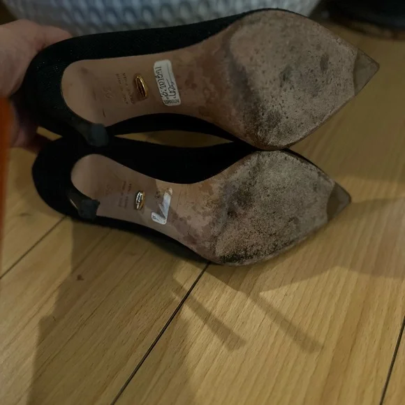 Sergio Rossi black stiletto heels. - Picture 3 of 5